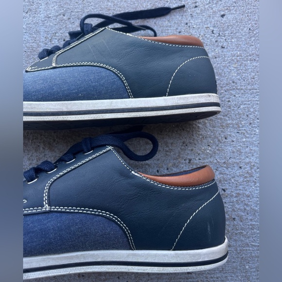 Imperfect men’s oxford inspired denim style shoes Rivera 01 Marc New York size 7 - Picture 7 of 16